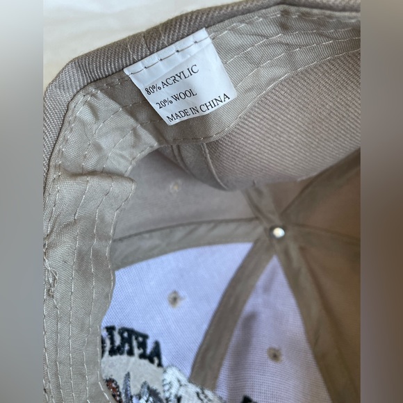South Africa ball cap safari khaki beige with animal motif - Picture 2 of 4